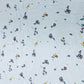 Sky Blue Floral Print Rayon Fabric - TradeUNO