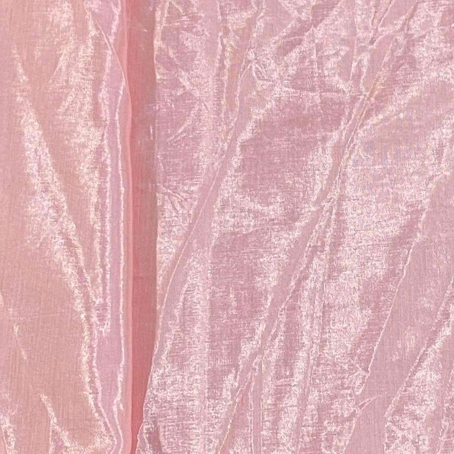 Coral Pink Solid Shantoon Fabric