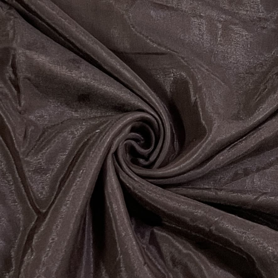 Dark Brown Solid Shantoon Fabric