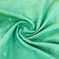 Exclusive Sea Green Shimmer With Mirror Work Sequins Tissue Fabric