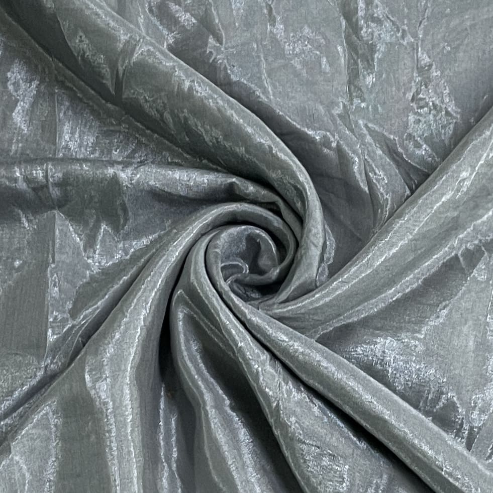 Grey Solid Shantoon Fabric