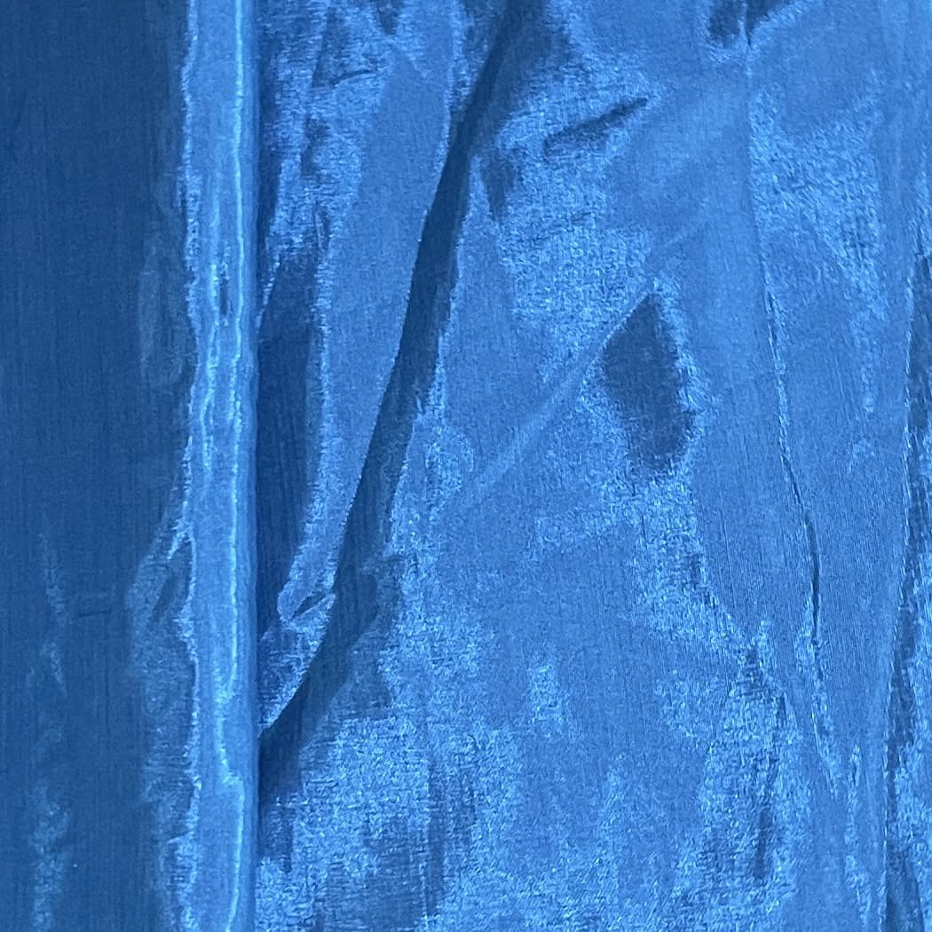 Dodger Blue Solid Shantoon Fabric