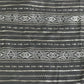 Classic Grey Gold Stripes Foil Print Silk Fabric