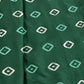 Classic Green Gold Foil Print Silk Fabric