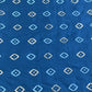Classic Teal Blue Gold Foil Print Silk Fabric