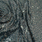 Black & Golden Sequence Embroidery Net Fabric - TradeUNO