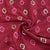 Classic Red Gold Foil Print Silk Fabric