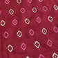 Classic Red Gold Foil Print Silk Fabric