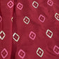 Classic Red Gold Foil Print Silk Fabric