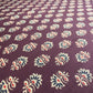 Maroon Handblock Print Cotton Fabric