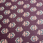 Maroon Handblock Print Cotton Fabric