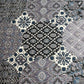 Grey Black Ajrakh Print Cotton Fabric