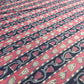 Pink Blue Flower Print Cotton Fabric