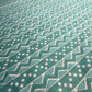 Sea Green Chevron Print Cotton Fabric