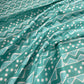 Sea Green Chevron Print Cotton Fabric