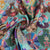 Exclusive Sea Green Multicolor Floral Sequence Embroidery Tissue Fabric