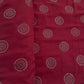 Premium Maroon Mukaish Work Bemberg Silk Fabric