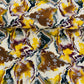 Exclusive Yellow & Green Floral Print Dola Silk Jacquard Fabric
