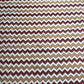 White Red Chevron Print Cotton Fabric