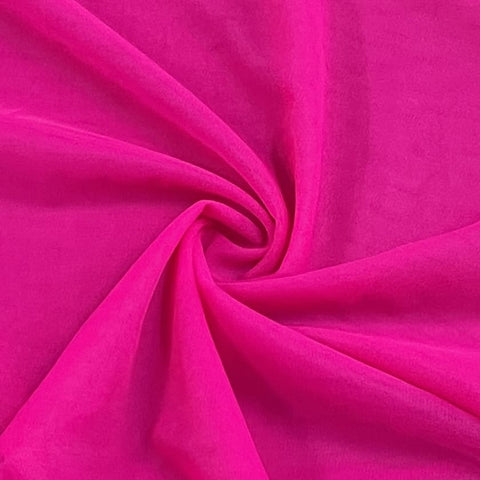 Classic Hot Pink Solid Net Fabric