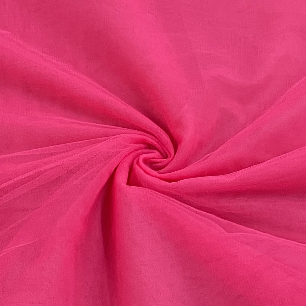 Classic Barbie Pink Solid Net Fabric