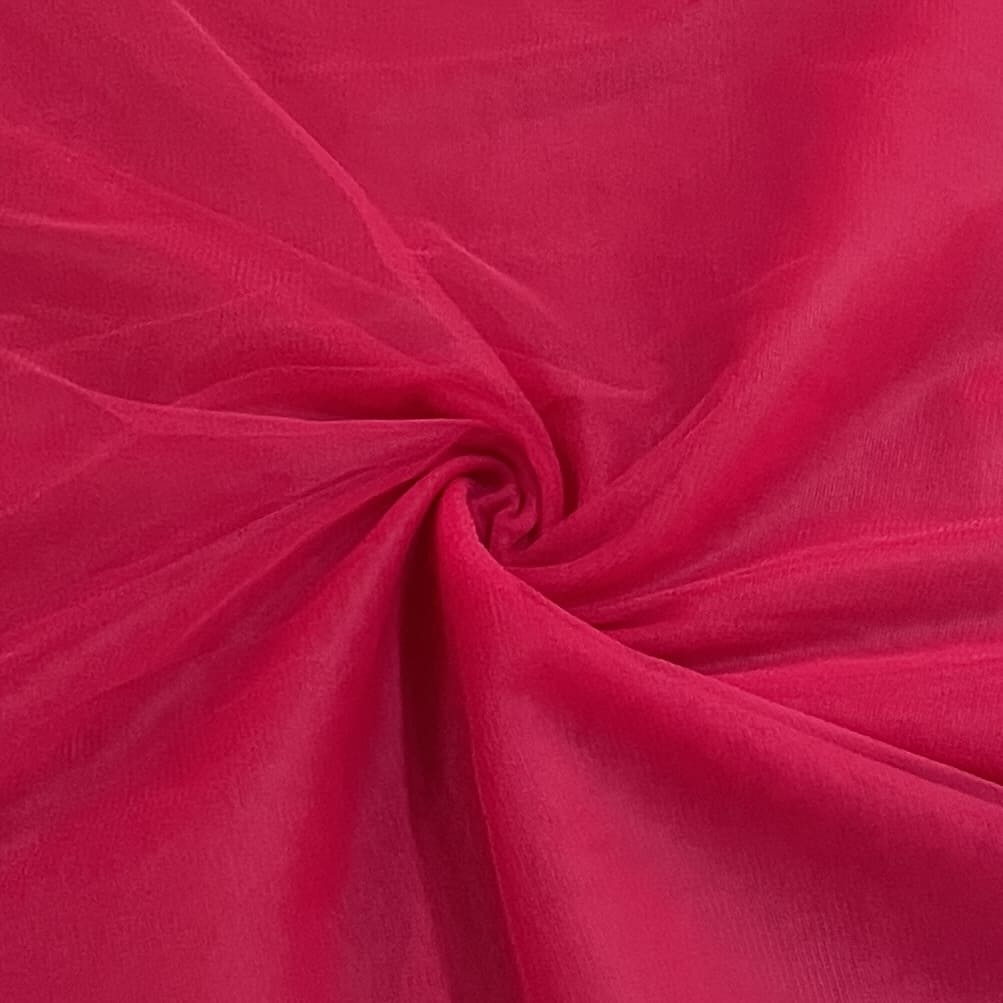 Classic Dark Red Solid Net Fabric