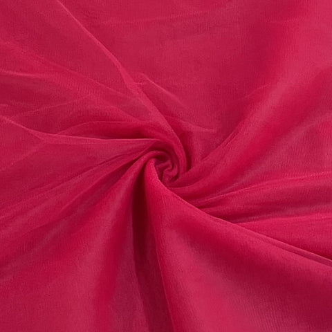 Classic Dark Red Solid Net Fabric