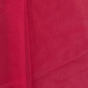Classic Dark Red Solid Net Fabric