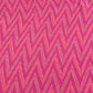 Classic Pink Multicolor Chevron Print Crepe Fabric