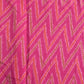Classic Pink Multicolor Chevron Print Crepe Fabric