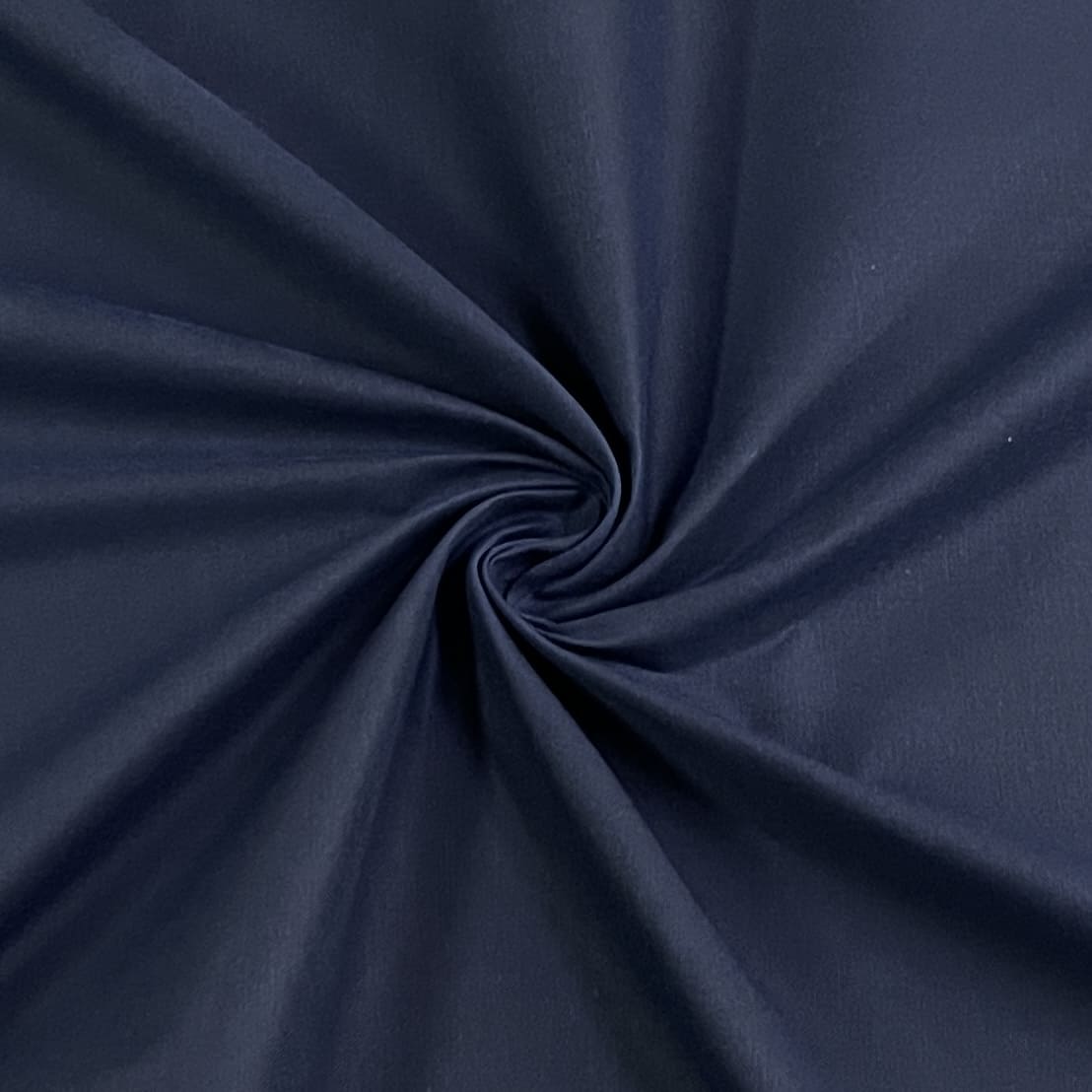 Classic  Navy Blue Solid Cotton Dyed Brushing Fabric