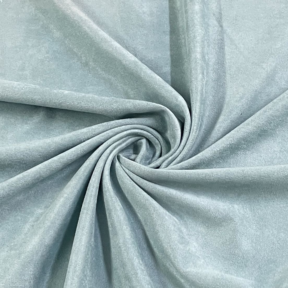 Premium Sage Green Solid Suede Lycra Fabric