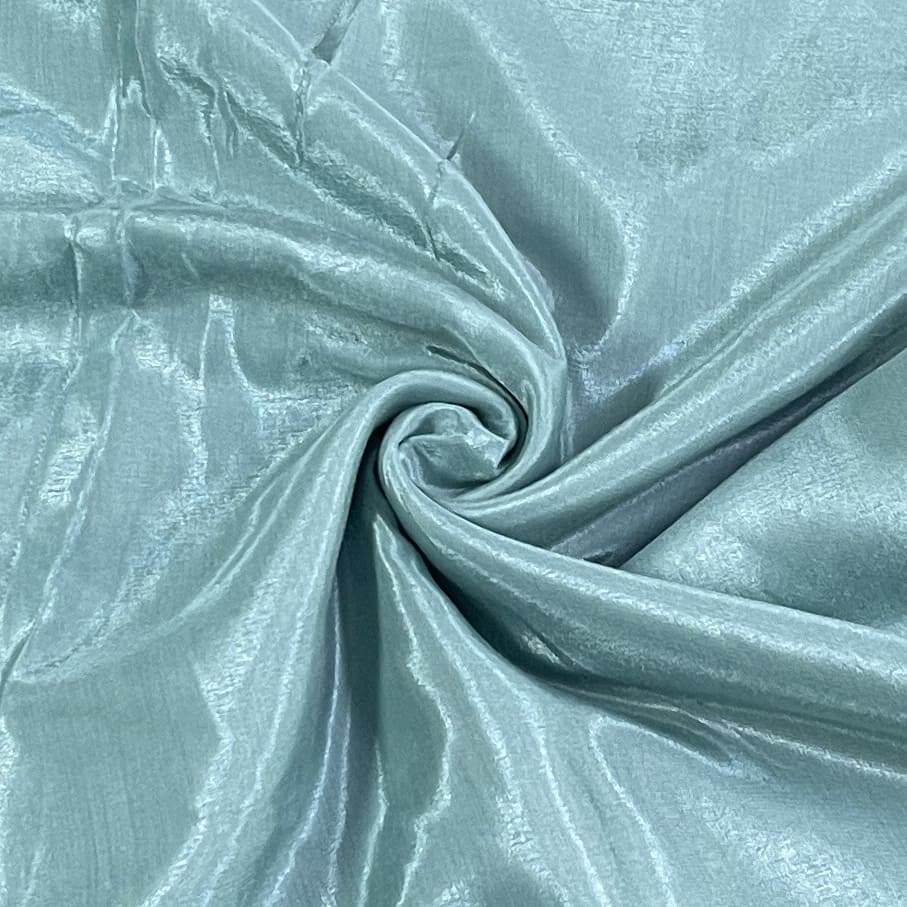 Light Mint Green Solid Shantoon Fabric
