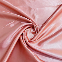 Light Peach Pink Solid Satin Fabric - TradeUNO