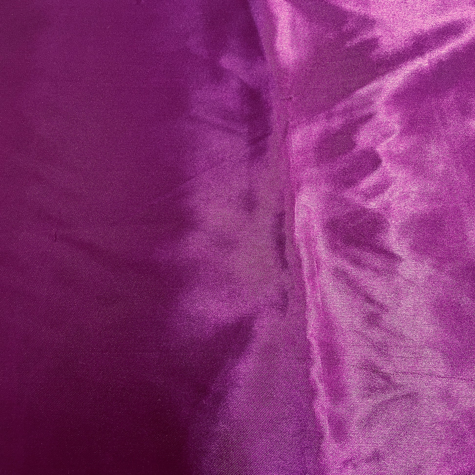 Purple Solid Satin Fabric - TradeUNO