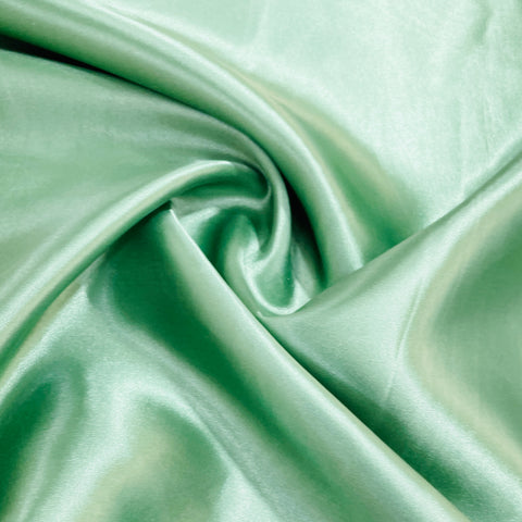 Fern Green Solid Satin Fabric - TradeUNO