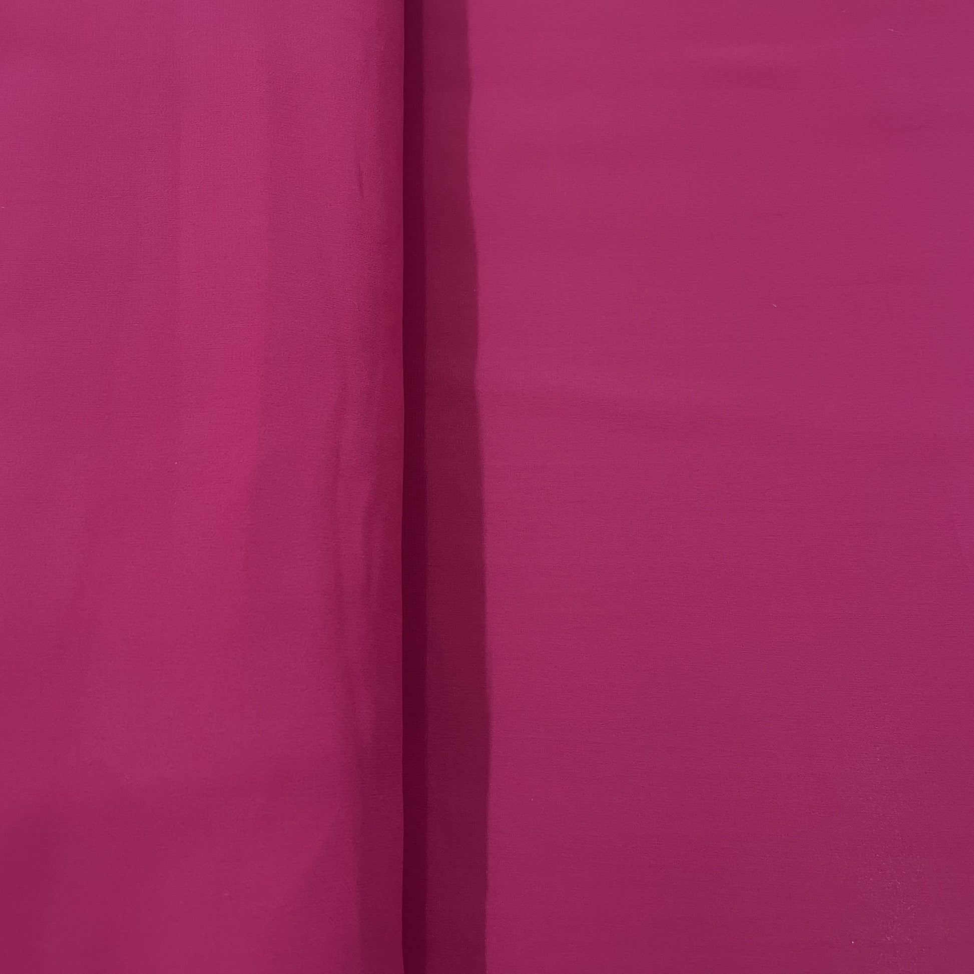 Classic Watermelon Pink Solid Georgette Fabric