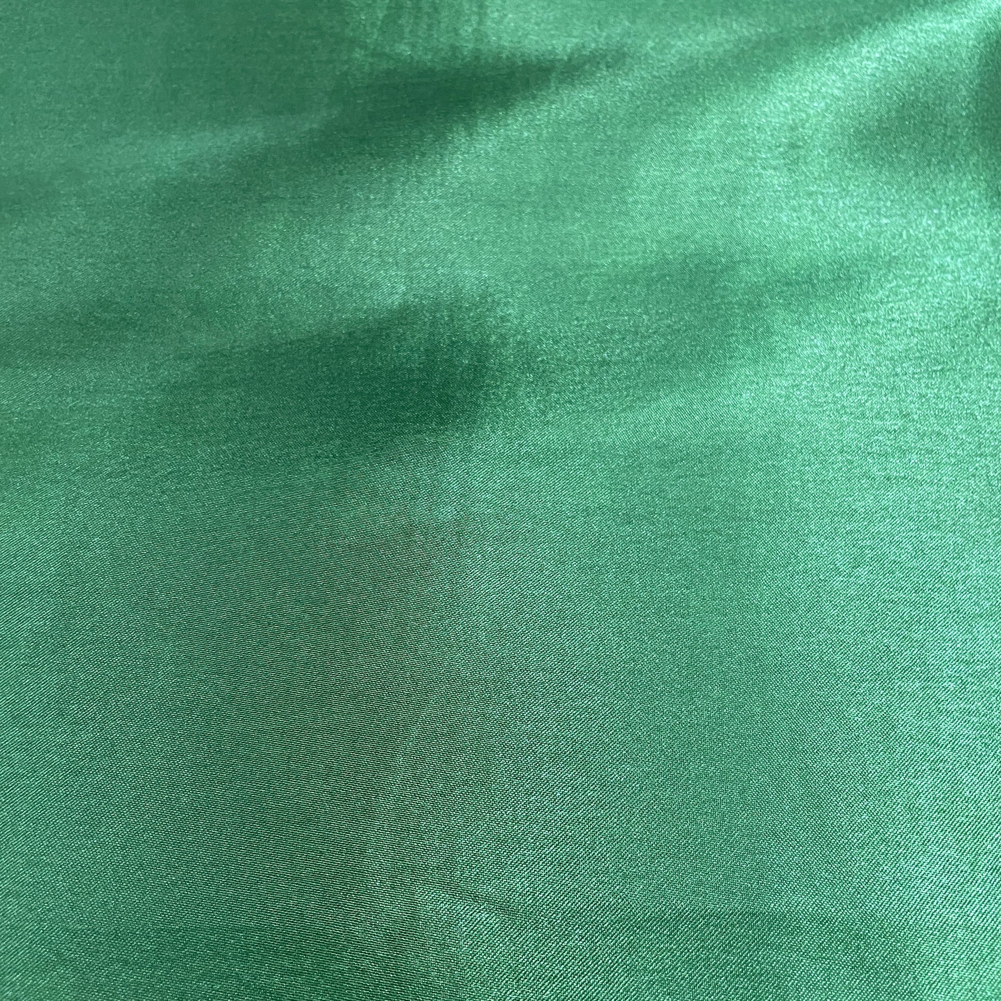 Jungle Green Solid Satin Fabric - TradeUNO