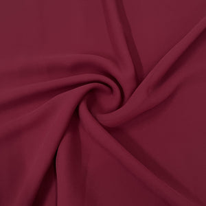 Classic Brick Red Solid Georgette Fabric