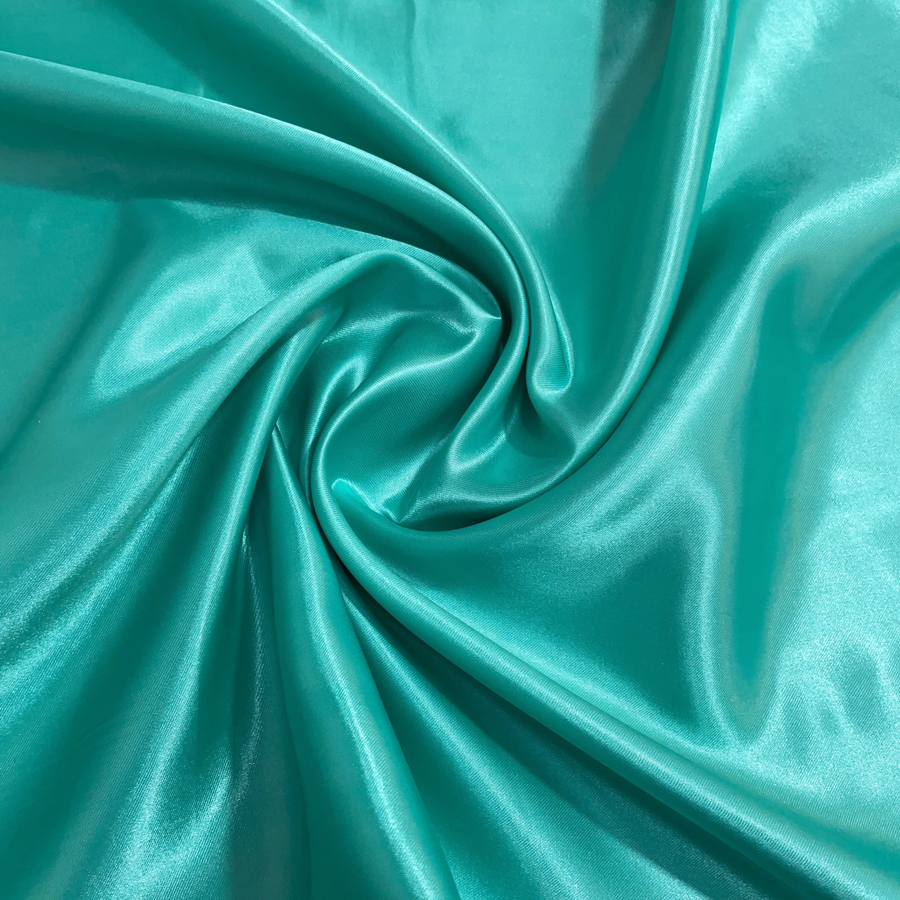 Spring Green Solid Satin Fabric - TradeUNO