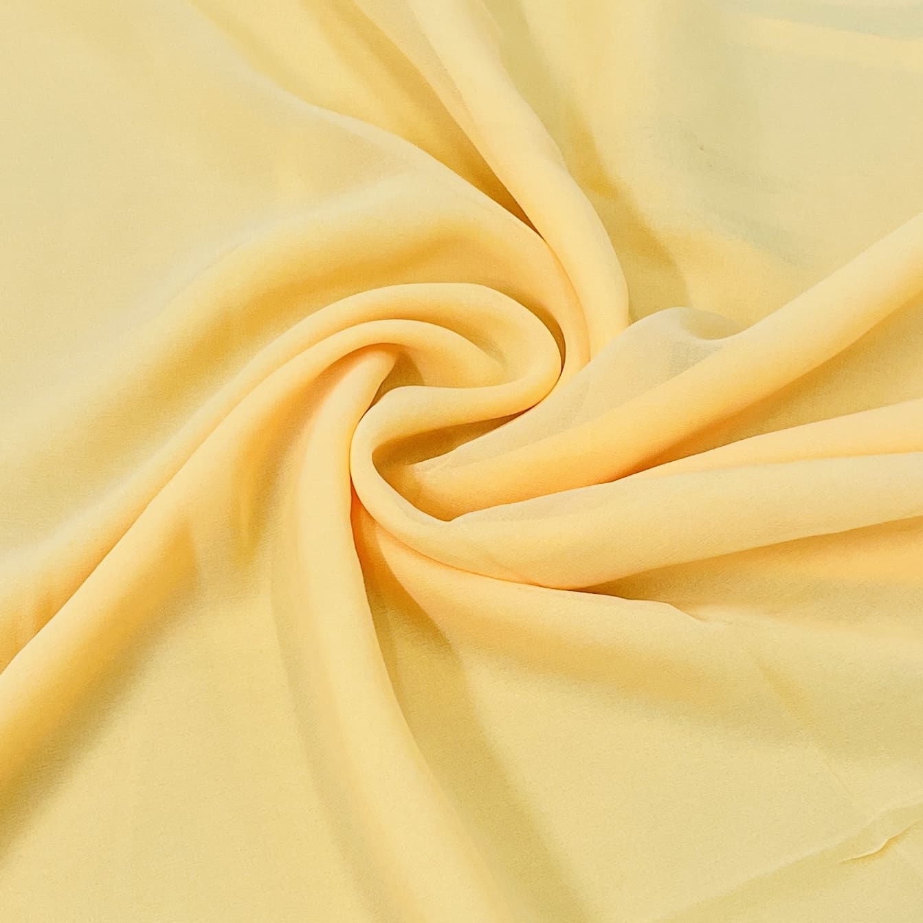 classic mustard yellow solid georgette fabric