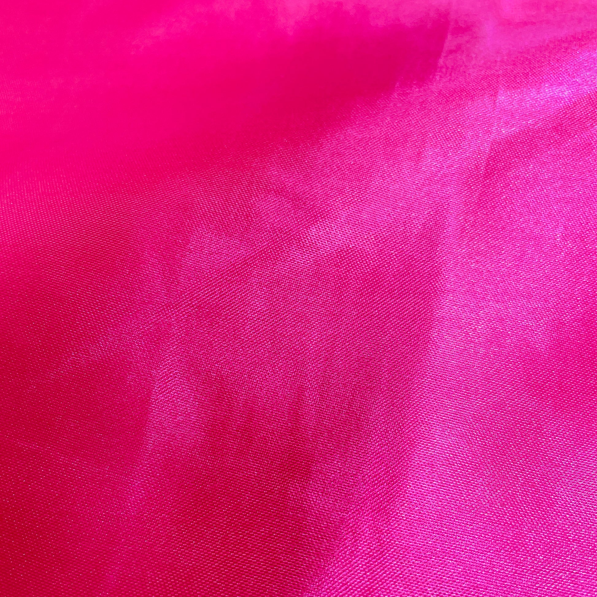 Hot Pink Solid Satin Fabric - TradeUNO