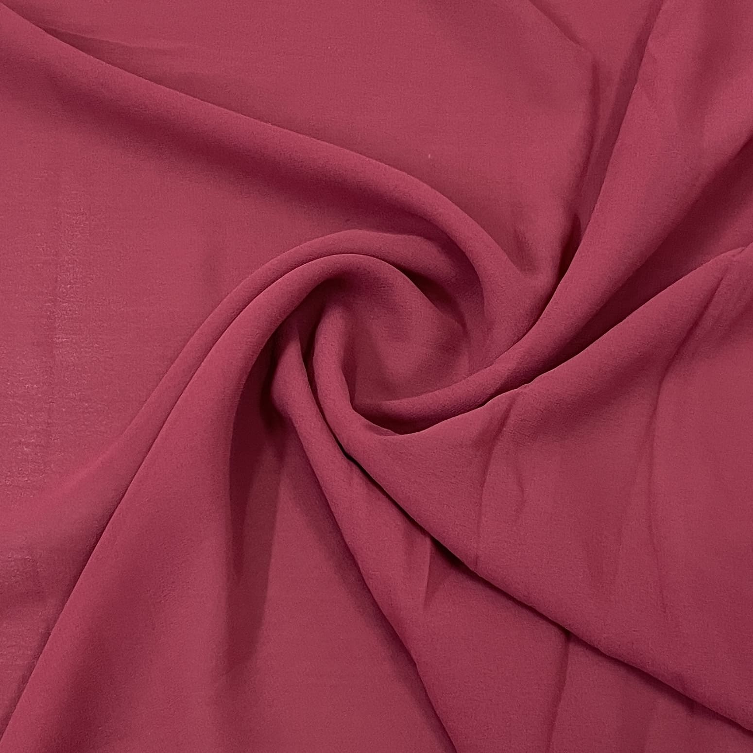 classic dark dusky red solid georgette fabric