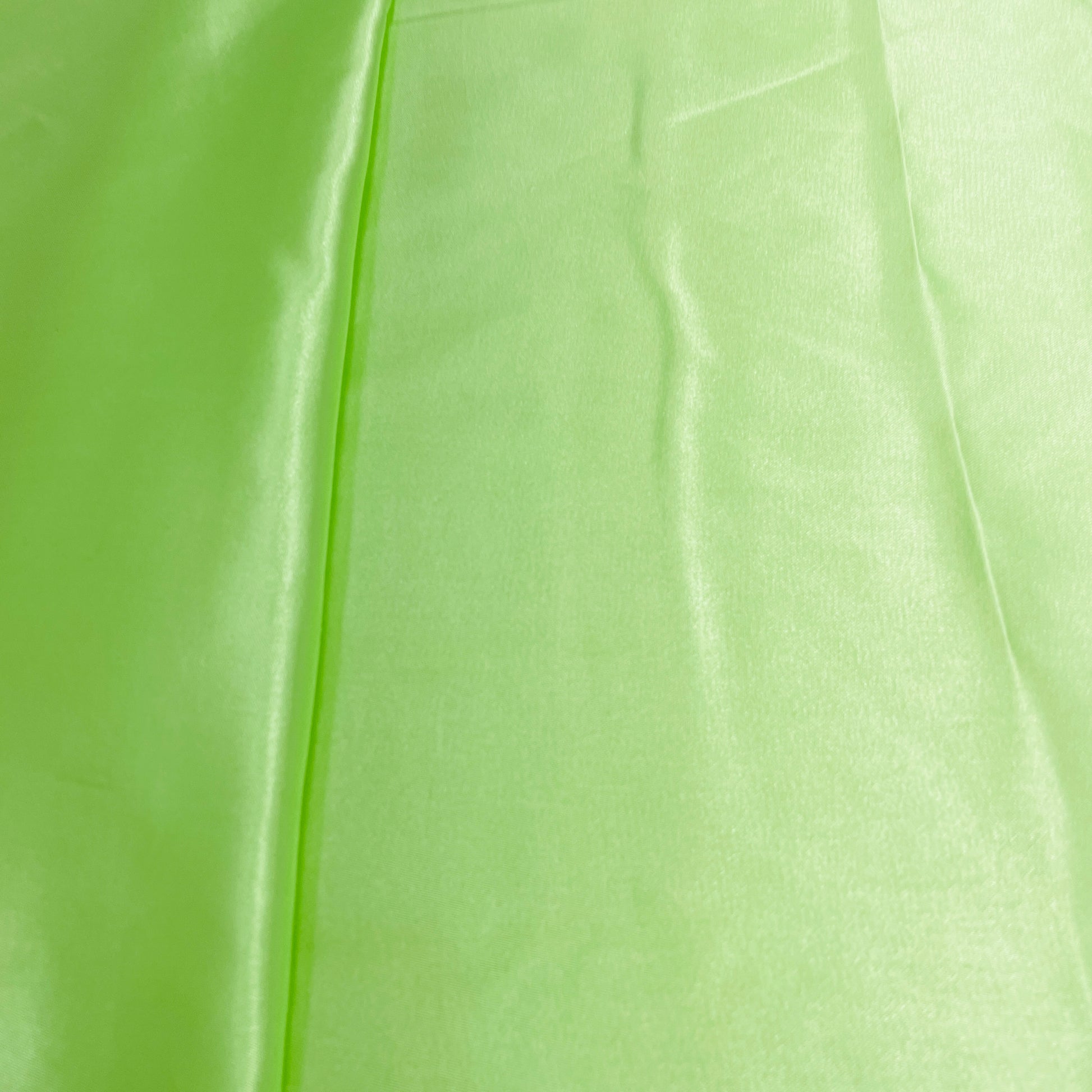 Spring Green Solid Satin Fabric - TradeUNO