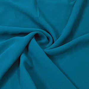 Classic Ocean Green Solid Georgette Fabric