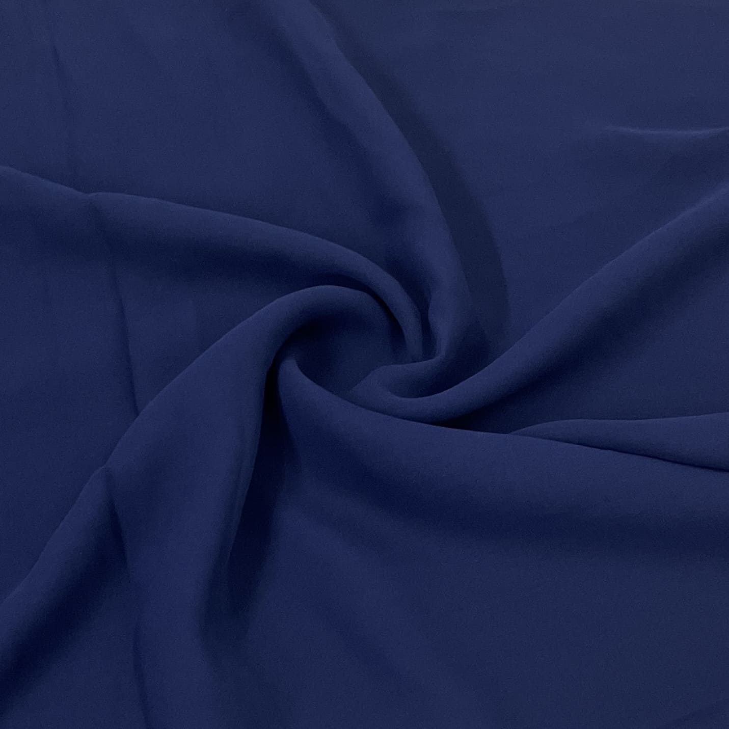 Classic Navy Blue Solid Georgette Fabric