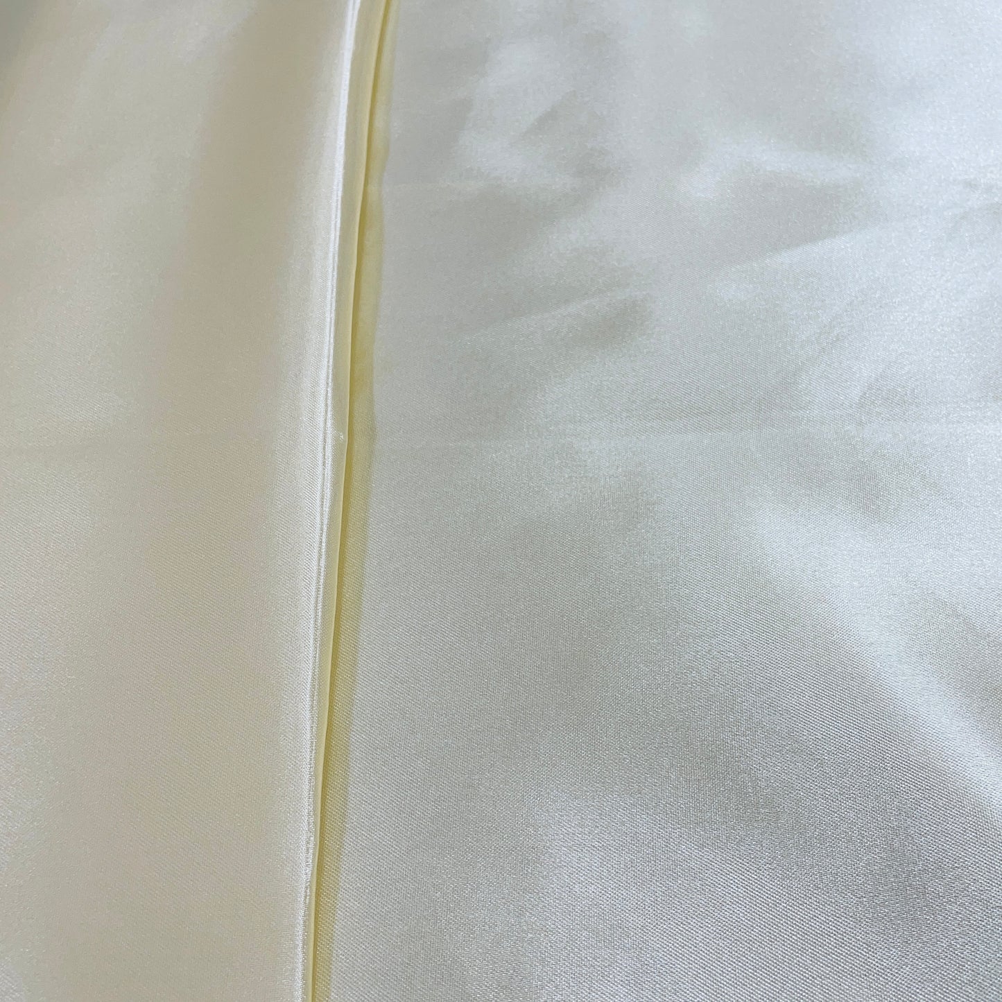 Light Yellow Solid Satin Fabric - TradeUNO