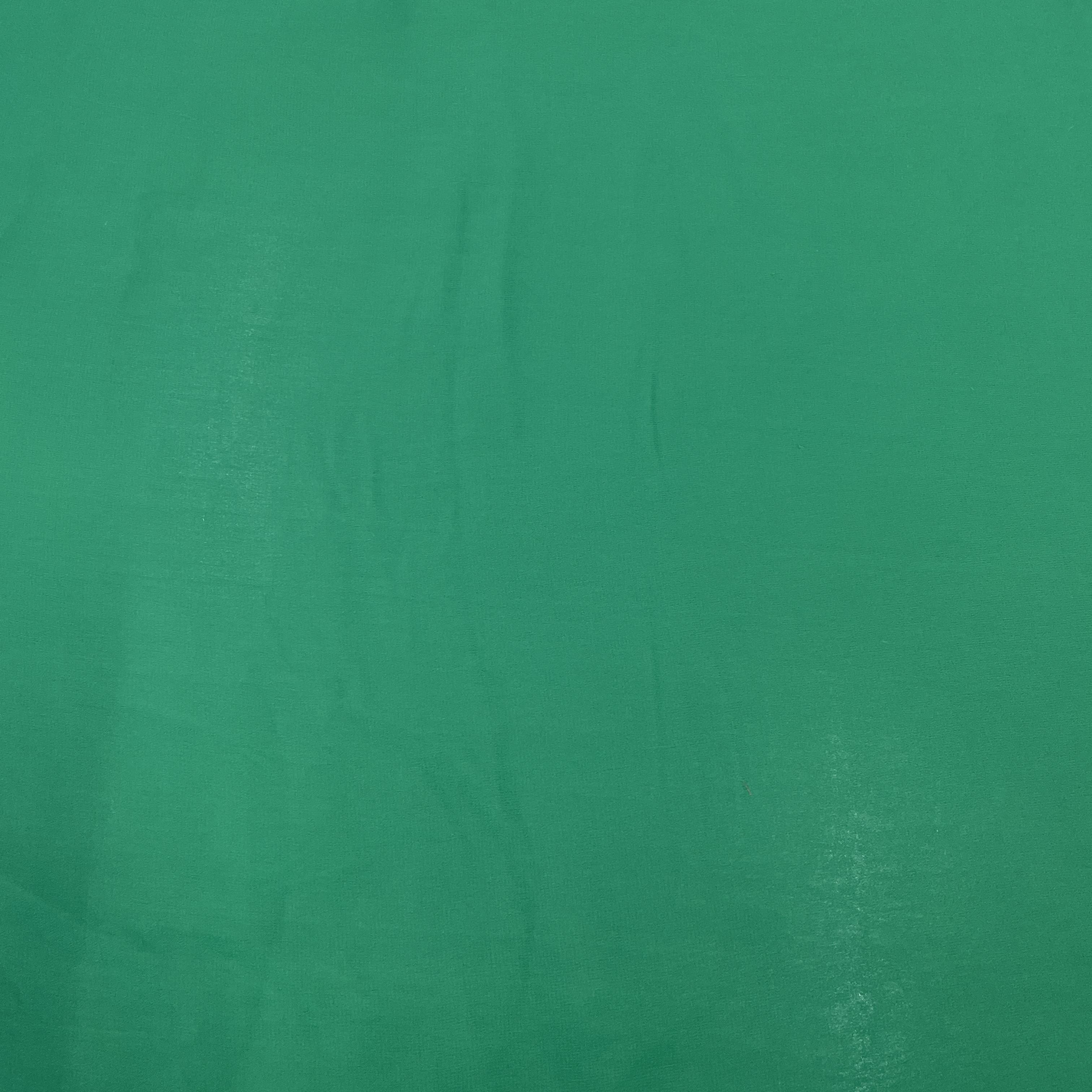Classic Emerald Green Solid Georgette Fabric