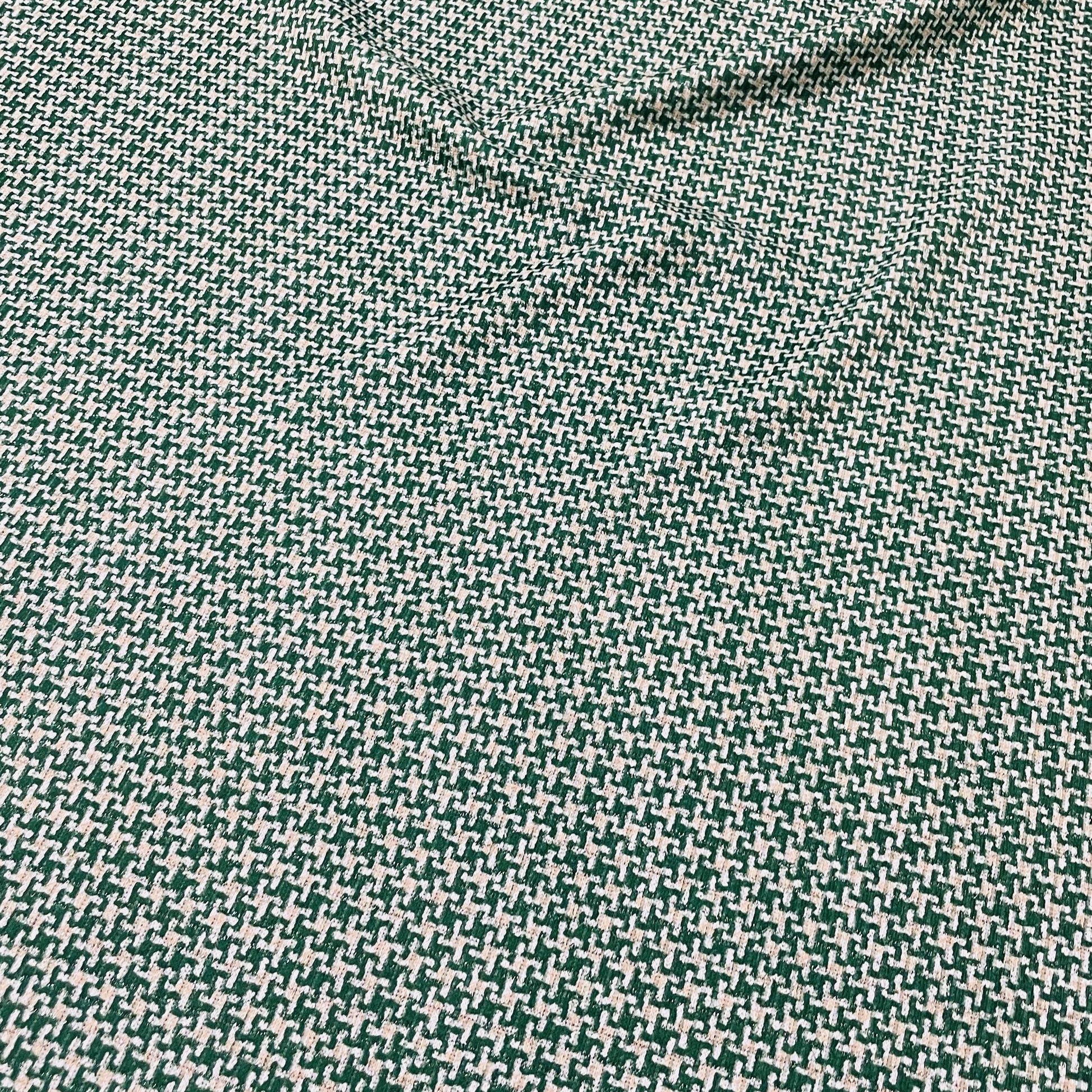 Classic  Green Tweed Fabric