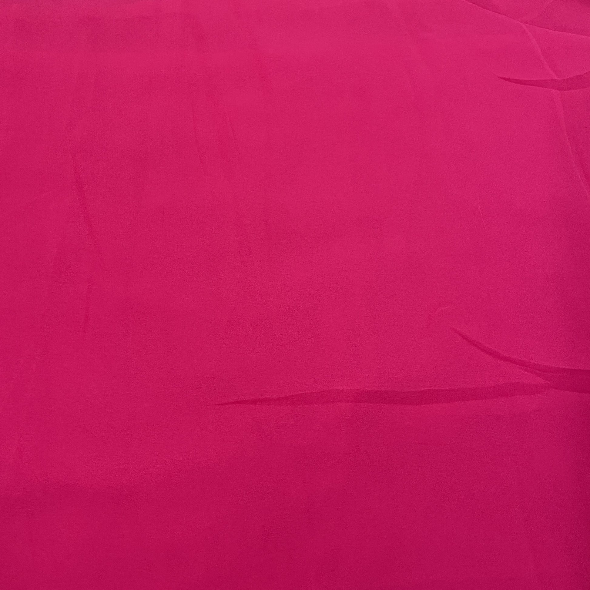 Classic Dark Punch Pink Solid Georgette Fabric